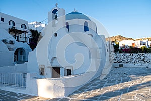 Church of Agia Aikaterini at Ios island, Cyclades, Greece photo