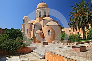 The church in Agia Triada Monastery (Crete, Greece