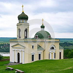 Church of Alexander Nevsky. A part of Khotyn Fortress fortification complex on the Dniester river bank in Ukraine.