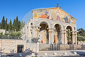 The Church of All Nations, Mount of Olives, Jerusalem, Israel, Middle East.
