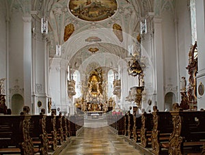 Church with altar of balthasar neumann