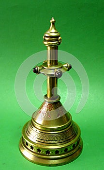 Church altar bell antique brass