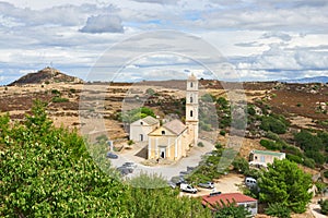 The Church of the Annunciation in Sant Antonino, Corsica