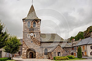 Church of Apchon in the department of Cantal - Auvergne-RhÃ´ne-Alpes - France