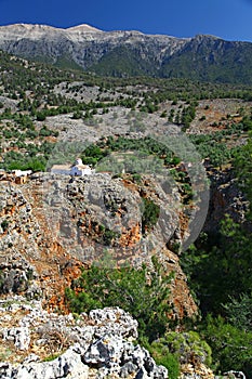 Church on the Aradena Gorge photo