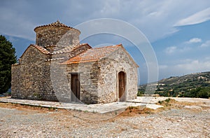 The church of Archangel Michael in Kato Lefkara village. Cyprus