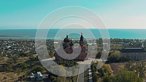 Church of the Archangel Michael with sea views - Aerial View Mariupol