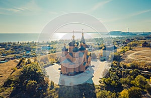 Church of the Archangel Michael with sea views - Aerial View Mariupol