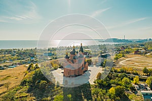 Church of the Archangel Michael with sea views - Aerial View Mariupol