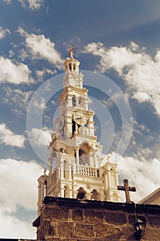 A church in Archangelos in Rhodes