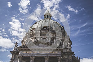 Church architecture in Copenhagen, capital in Denmark