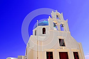 Church Architecture On Thera Santorini Oia Island Greece