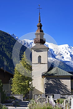 Church of Argentiere in France