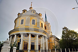 Church of the Ascension of the Lord in Moscow city center.