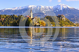 Church of the Assumption of Maria in Lake Bled, Slovenia