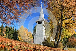 Church in the autumn