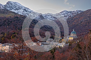 Church in autumn