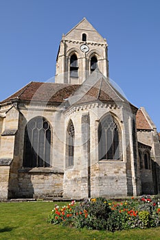 the church of Auvers sur Oise photo