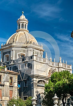 Church of the Badia di Sant`Agata in Catania, Italy
