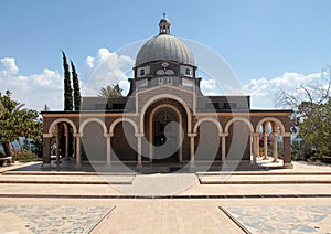 Church of the Beatitudes on the Mount of the Beatitudes, Israel,