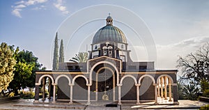 Church of the Beatitudes, a Roman Catholic church located by the Sea of Galilee near Capernaum in Israel