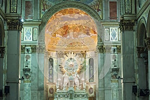 Church Belem, Brazil. Interior of Our Lady of Bethlehem - Nossa Senhora da Nazare - in Belem, Brazil  photo