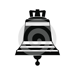 Church bell black simple icon