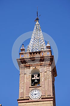 Church bell tower, Campillos, Spain. photo
