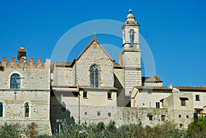 Church and bell tower of the Certosa di Galluzzo Florence photo