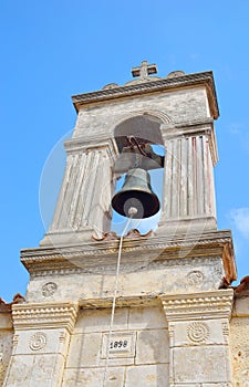 Church bell tower in Malia.