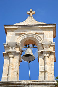 Church bell tower in Malia.