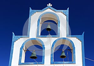 Church Bells - Santorini in Greece