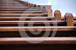 Church benches photo