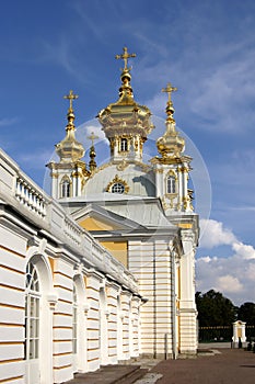 Church at the Big palace in Petrodvorets photo