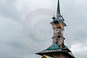 The church of the birth of the Blessed Virgin Mary from Merry Cemetery, Sapanta, Romania