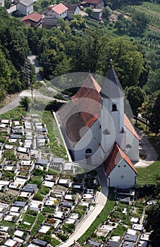 Church of Birth of Virgin Mary in Sveta Marija pod Okicem, Croatia