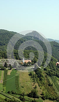 Church of Birth of Virgin Mary in Sveta Marija pod Okicem, Croatia