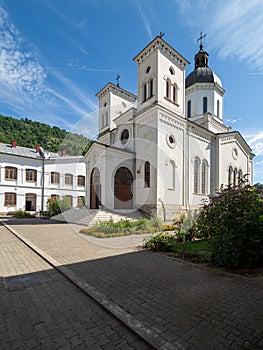 The church of the Bistrita Monastery, Valcea county, Romania