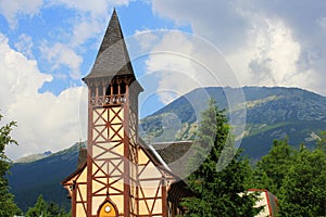 Church of Blessed Virgin Mary in Stary Smokovec. Slovakia