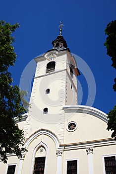 Iglesia de bendecido virgen sobre el en  Croacia 