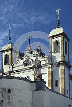 The church of Bom Jesus do Matozinhos in Congonhas, state of Min