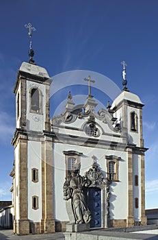 The church of Bom Jesus do Matozinhos in Congonhas, state of Min