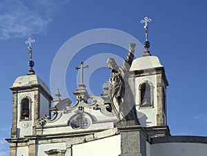 The church of Bom Jesus do Matozinhos in Congonhas, state of Min