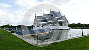 Church of Buddha temple middle of the water.