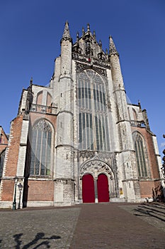 Church building in city of Leiden, photo