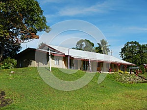 Church building, Navala village, Viti Levu, Fiji photo