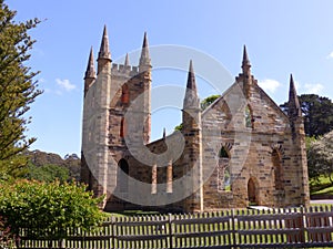 Church building at Port Arthur Hobart Tasmania