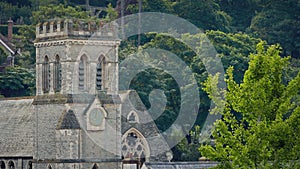 Church Building And Tree In The Breeze In The Daytime