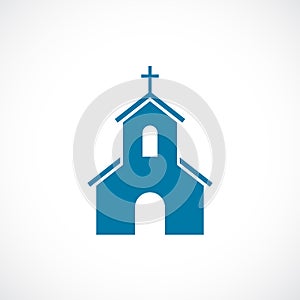 Church building vector icon