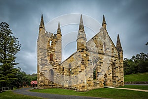 Church buildings at Port Arthur penal colony world heritage site photo